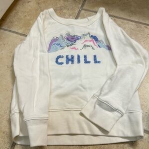 Girls Crewcuts size 4-5 “chill” sweatshirt